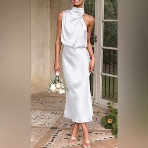 PRETTYGARDEN 2024 Summer Satin Dress - NWT